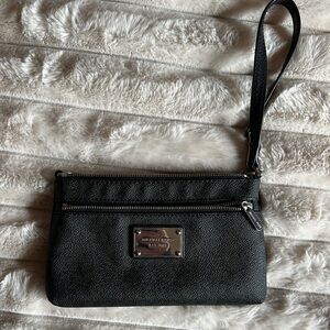 Michael Kors Black Clutch Sleek Minimalist Design